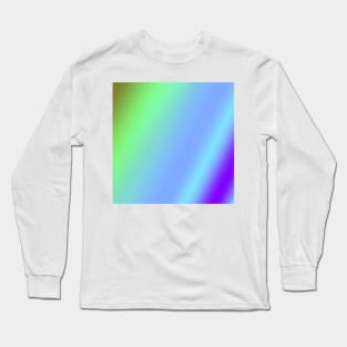 blue green blue abstract texture Long Sleeve T-Shirt